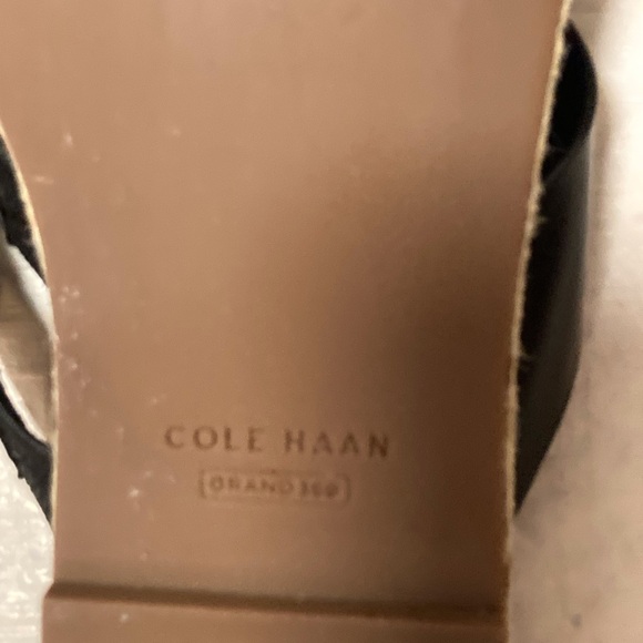 Cole Haan Grand 360 Black Leather Sandals - Picture 7 of 7